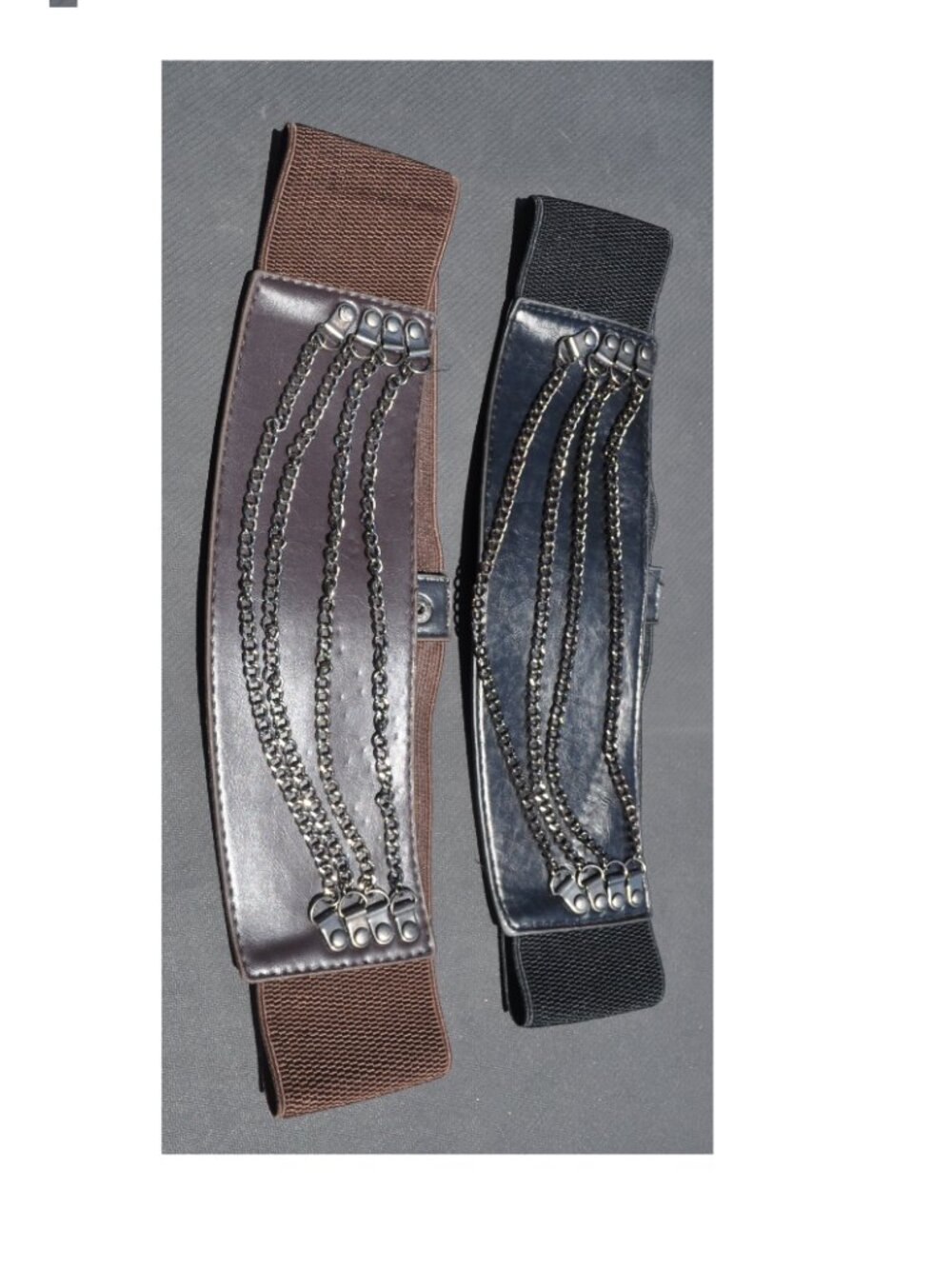 Women's Belt retro vintage Stretch Wide Waist This is a brown rocker-style belt